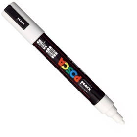 Uni Posca PC-5M Boyama Markörü 1.8-2.5 mm BEYAZ