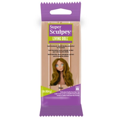 Super Sculpey Model Hamuru Living Doll Beige (Bej) 454gr.