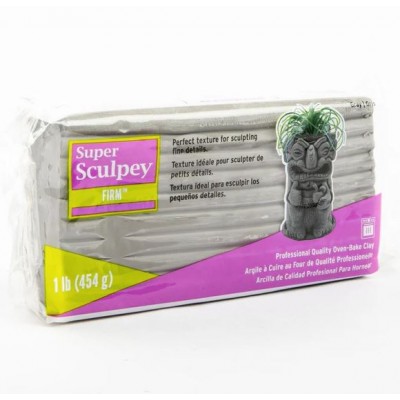 Super Sculpey Firm Fırınlanabilir Model Hamuru Gri 454gr.