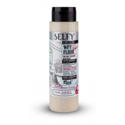 SELFY DECOR ISLAK ZEMİN BOYASI 500cc  KUM BEJİ