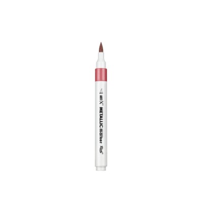 Rich Art-X Akrilik Marker Kalem Fırça uç METALİK KIRMIZI
