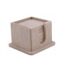 Kare Bardak Altlığı 10x10x7cm Ahşap Obje