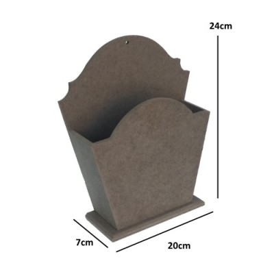 Posta Kutusu Küçük 20x24x7cm Ahşap Obje