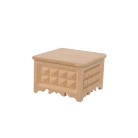 Dekoratif Damalı Ahşap Kutu 15x15x10cm Dekoratif Damalı Ahşap Kutu 15x15x10cm