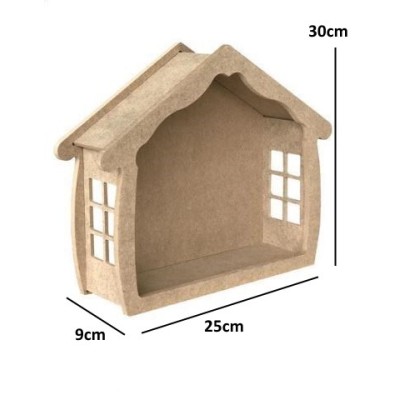 Ev Pano Küçük 30x25x9cm Ahşap Obje RF-21
