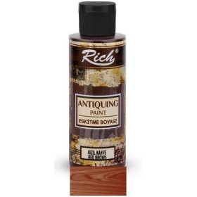 Rich Eskitme Boyası Antiquing 120cc KIZIL KAHVE Rich Eskitme Boyası Antiquing 120cc KIZIL KAHVE