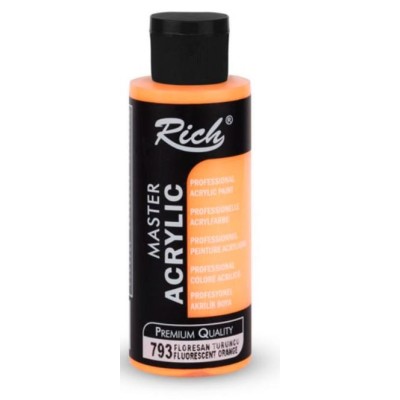 Rich Master Akrilik Boya 2444  FLORESAN - TURUNCU120cc