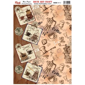 Rich Pirinç Dekopaj Kağıdı 8412 Rich Pirinç Dekopaj Kağıdı 8412