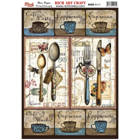 Rich Pirinç Dekopaj Kağıdı 8413 Rich Pirinç Dekopaj Kağıdı 8413