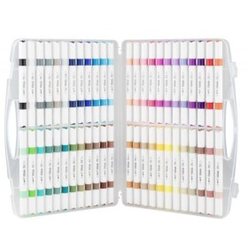 Rich Art-X Akrilik Duo Marker Çift Uçlu Su Bazlı Boyama Kalemi 48'lİ