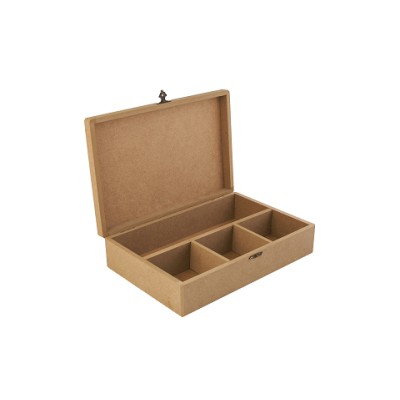 4 Bölmeli Kutu Büyük 30x20x8cm KT-58