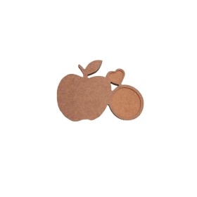 Elma Kahve/Bardak Altlığı 15x20cm Ahşap Obje SLP-22 Elma Kahve/Bardak Altlığı 15x20cm Ahşap Obje SLP-22