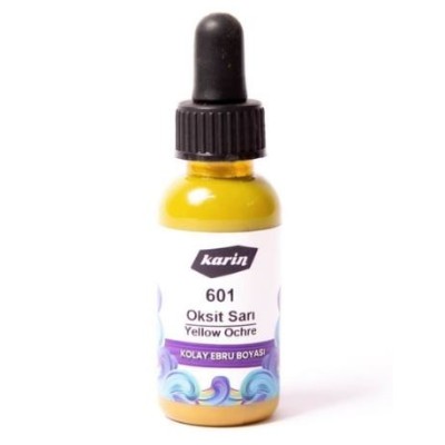 Karin Kolay Ebru Boyası 601 Oksit Sarı 30cc