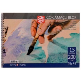 Talens Çok Amaçlı Resim Bloğu 200 gr 15 yp 25x35 cm Talens Çok Amaçlı Resim Bloğu 200 gr 15 yp 25x35 cm