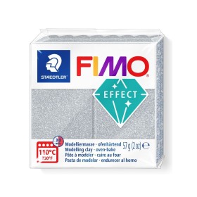 Staedtler Fimo Effect Polimer Kil 812 Simli (Glitter) GÜMÜŞ