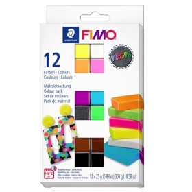 Staedtler Fimo Effect Polimer Kil NEON Renkler 12x25gr