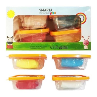 Smarta™ Kids Modelleme Hamuru 4 Renkli Oyun Seti