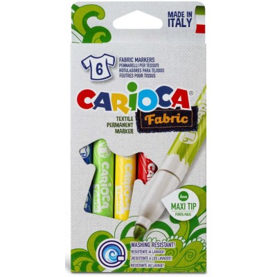 Carioca Keçeli Kumaş Boya Kalemi Maxi 6'lı