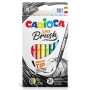 Carioca Super Brush Fırça Uçlu Keçeli Boya Kalemi 10'Lu