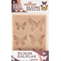 Smarta Silikon Kalıp 10x13cm - Zarif Kelebekler