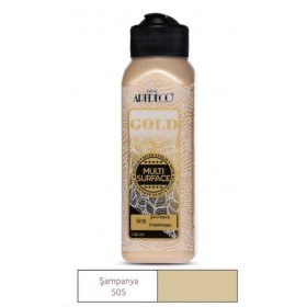 Artdeco Multi Surface METALİK Akrilik Boya ŞAMPANYA 140 ml