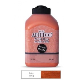 Artdeco Metalik Akrilik Boya BAKIR 3728 - 500ml