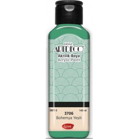 3706 Bohemya Yeşili Artdeco Yeni Formül Akrilik Boya 140 ml