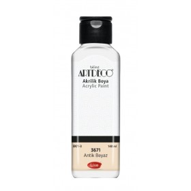 3671 ANTİK BEYAZ Artdeco Yeni Formül Akrilik Boya 140 ml