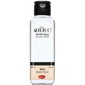 3624 BEYAZ BULUT Artdeco Yeni Formül Akrilik Boya 140 ml