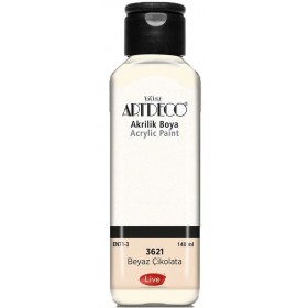 3621 BEYAZ ÇİKOLATA Artdeco Yeni Formül Akrilik Boya 140 ml