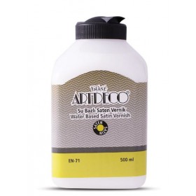 Artdeco Su Bazlı YARIMAT Vernik 500ml