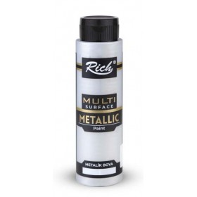 Rich Multi Surface Metalik Boya 500cc - 6502 GÜMÜŞ