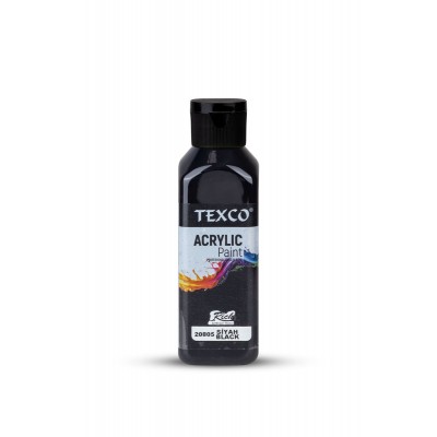 Texco Akrilik Boya 130ml - Siyah