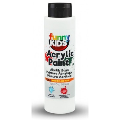 Funny Kids Akrilik Boya 500cc - BEYAZ