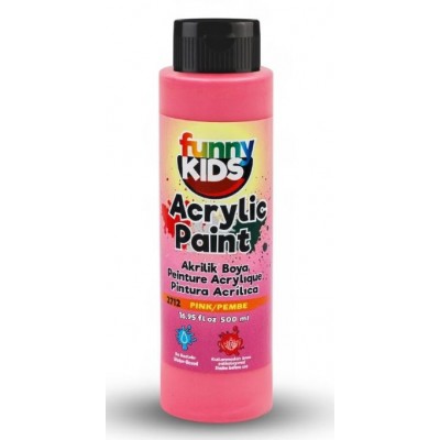 Funny Kids Akrilik Boya 500cc - PEMBE