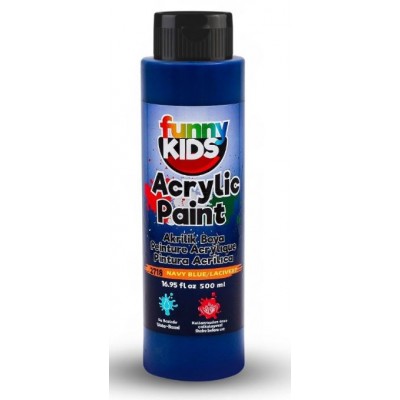 Funny Kids Akrilik Boya 500cc - LACİVERT