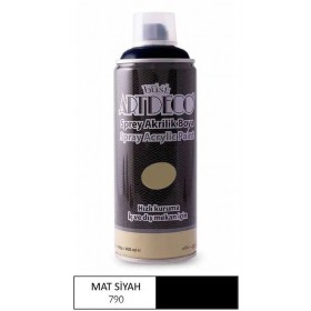 Artdeco SPREY Akrilik Boya MAT SİYAH 400ml