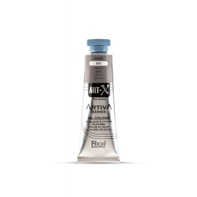 Rich Art-X Artiva Serisi Yağlı Boya 800 Silver  37 ml.