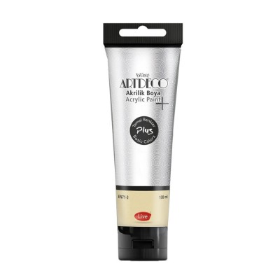 Artdeco Plus Metalik Akrilik Boya 100ml Tüp 551 Gümüş