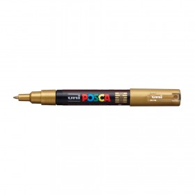Uni Posca PC-1M Boyama Markörü 0.7 mm METALİK ALTIN