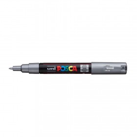 Uni Posca PC-1M Boyama Markörü 0.7 mm METALİK GÜMÜŞ