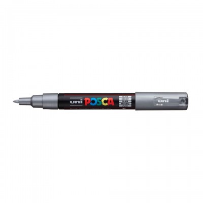 Uni Posca PC-1M Boyama Markörü 0.7 mm METALİK GÜMÜŞ