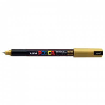 Uni Posca PC-1MR Boyama Markörü 0.7 mm METALİK ALTIN