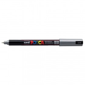 Uni Posca PC-1MR Boyama Markörü 0.7 mm METALİK GÜMÜŞ