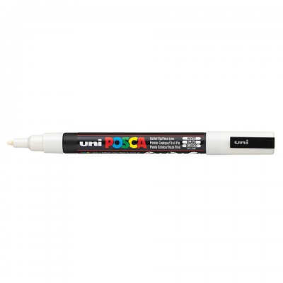 Uni Posca PC-3M Boyama Markörü 0.9-1.3 mm BEYAZ