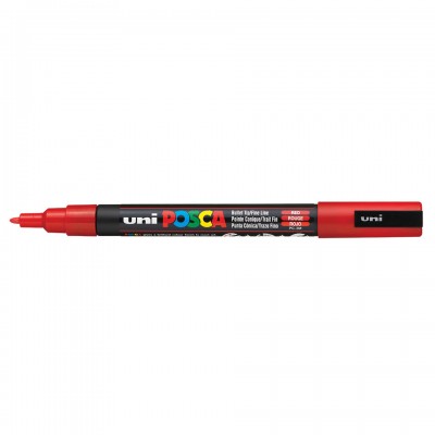Uni Posca PC-3M Boyama Markörü 0.9-1.3 mm KIRMIZI