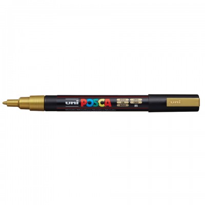 Uni Posca PC-3M Boyama Markörü 0.9-1.3 mm METALİK ALTIN