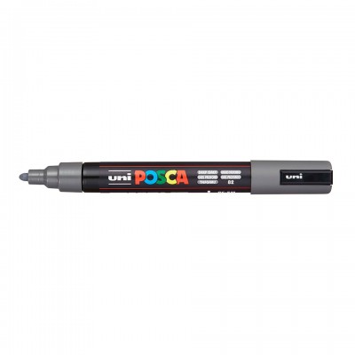 Uni Posca PC-5M Boyama Markörü 1.8-2.5 mm Derin Gri