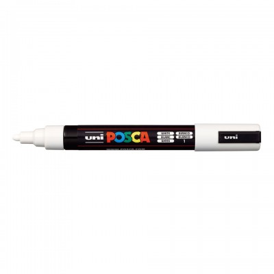 Uni Posca PC-5M Boyama Markörü 1.8-2.5 mm BEYAZ