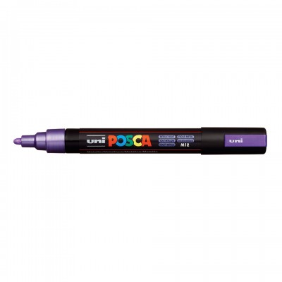 Uni Posca PC-5M Boyama Markörü 1.8-2.5 mm METALİK MOR